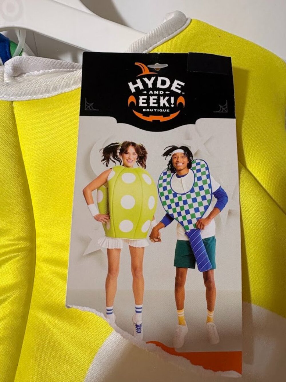 Adult Pickleball and Paddle Halloween Couples Costume. One size